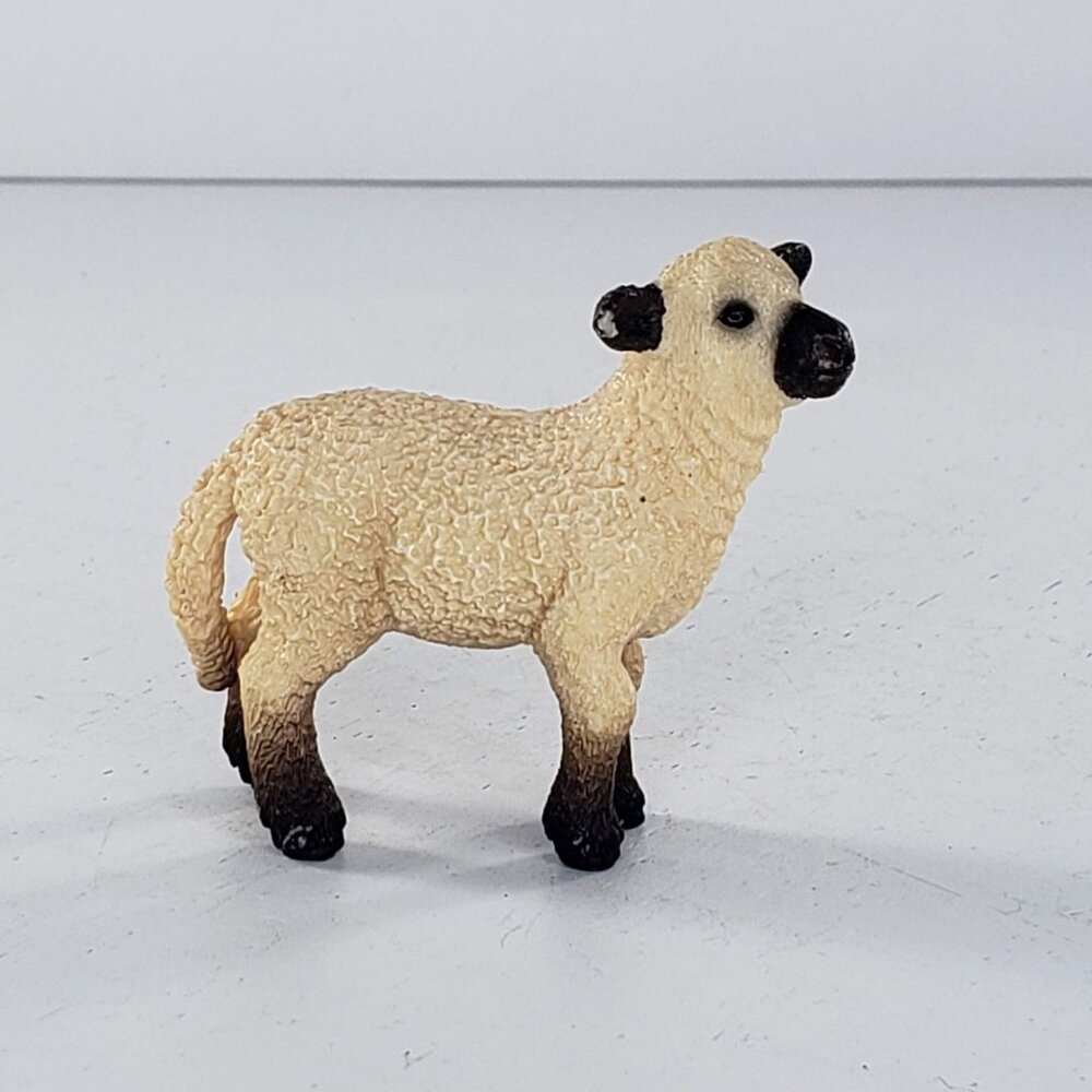 Schleich Shropshire Lamb Standing Sheep Baby Animal Farm Figure Retired 13682